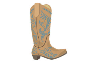 Cowboy Boot with Blue Decorations Embroidery Review