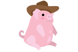 Pig with Cowboy Hat Embroidery Review