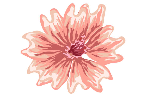 Pink Malva Sylvestris Flower 30 for Embroidery Projects