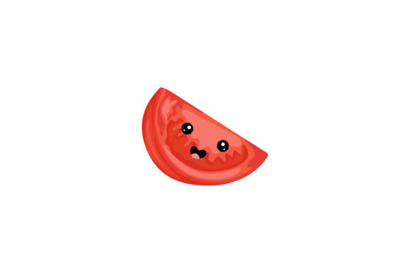 Pretty Red Tomato Kawaii Illustration Review