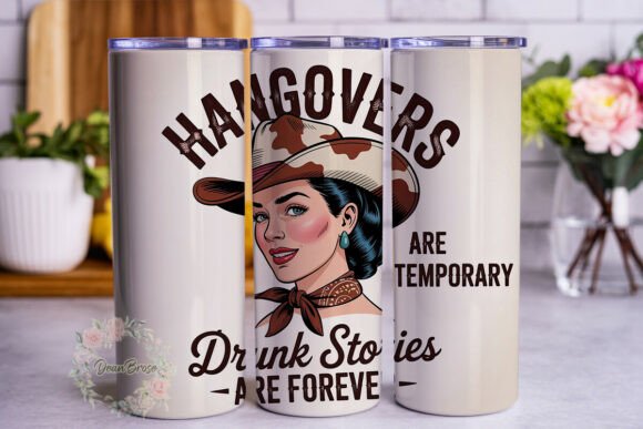 Retro Cowgirl Drunk Stories Tumbler Wrap Review