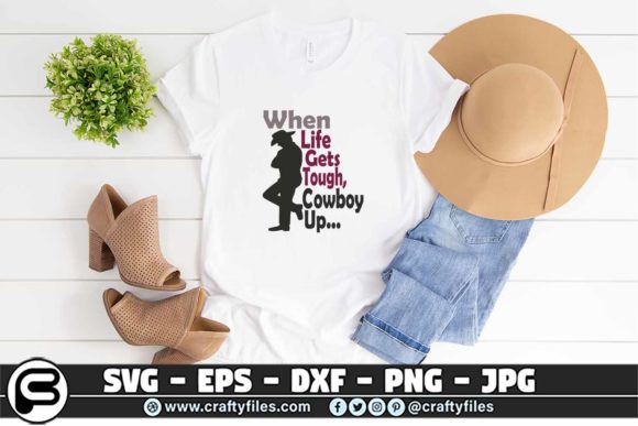 When Life Gets Tough Cowboy Up Embroidery Review